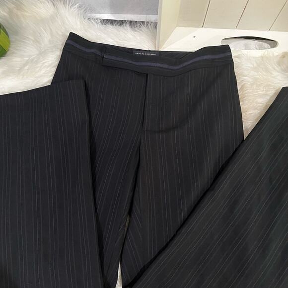 NEW Banana Republic Wool Classic Pinstripe Tailored Martin Mid Rise Trousers - Picture 4 of 12